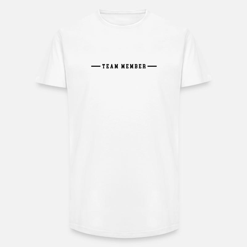 Team Member - Long Fit Männer T-Shirt - Weiß
