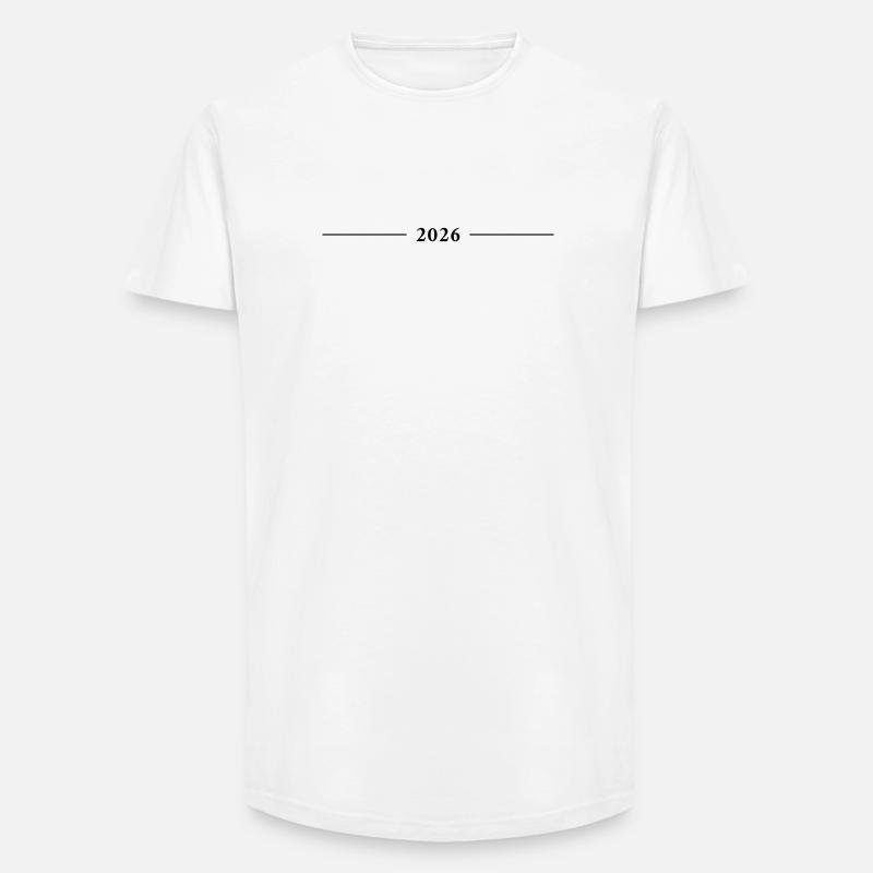 2026 Element - Long Fit Männer T-Shirt - Weiß