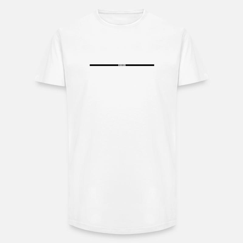 2026 årgang - Long fit herre T-shirt - hvid