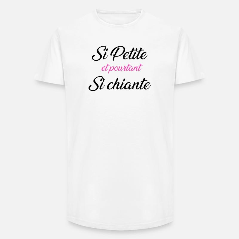 so klein und doch so langweilig - Long Fit Männer T-Shirt - Weiß