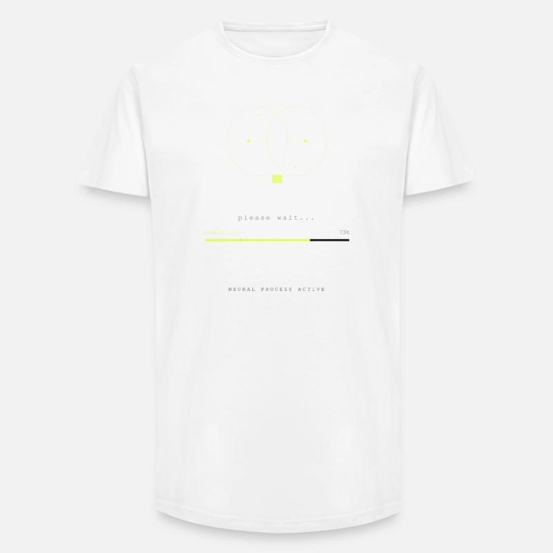 BRAIN.EXE IS LOADING - Long Fit Men's T-Shirt - white