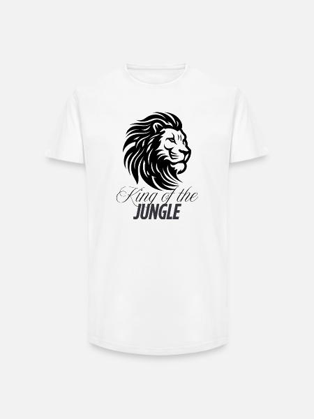 King_of_the_jungle - Long Fit Men's T-Shirt - white