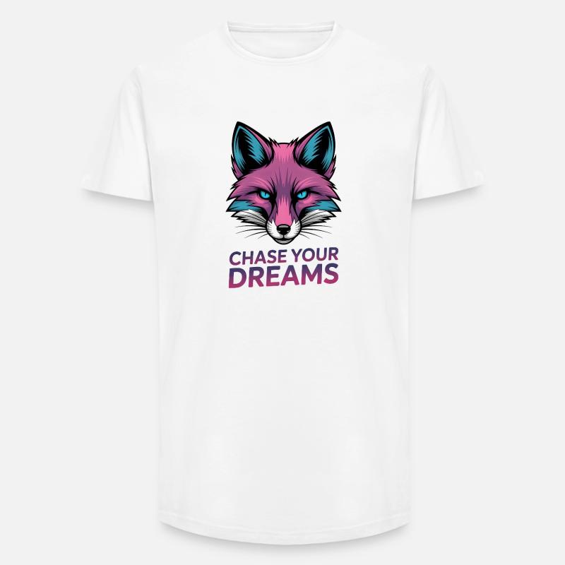 Fuchs-Jagd-Träume - Long Fit Männer T-Shirt - Weiß