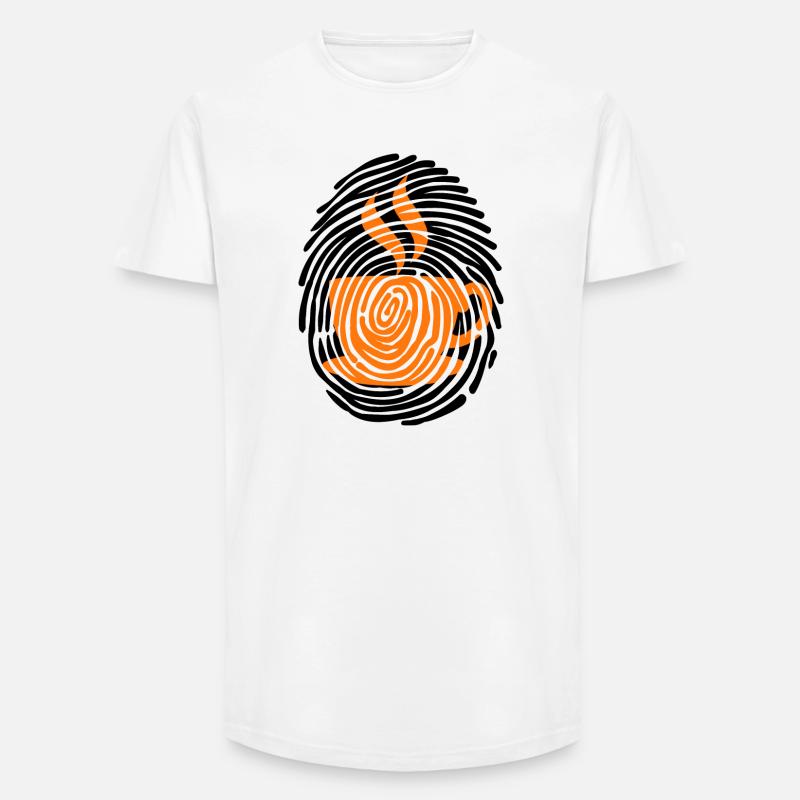 Kaffee Koffein Kaffeetrinker Kaffeeliebhaber - Long Fit Männer T-Shirt - Weiß