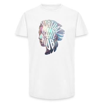 VR Hub - Long Fit Männer T-Shirt - Weiß - Vorne - AI Model Male 185 light (185cm)