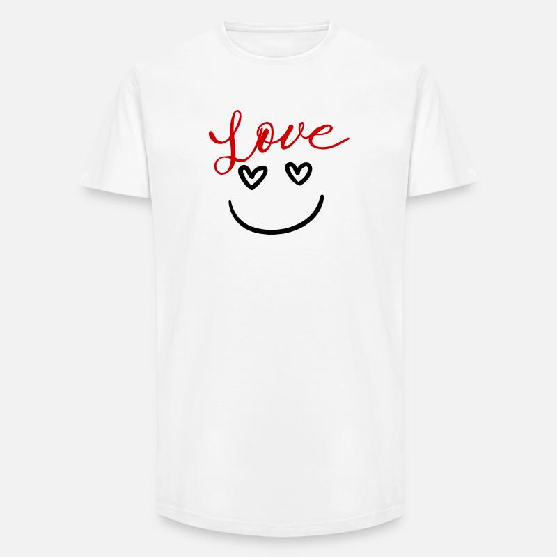 Fühl den Beat - Long Fit Männer T-Shirt - Weiß