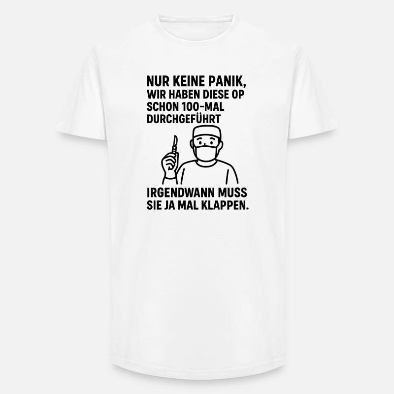 Operation Motivation - Long Fit Männer T-Shirt - Weiß