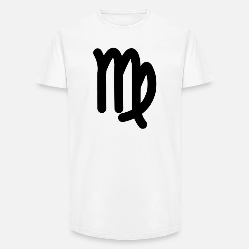 Sternzeichen Jungfrau Jungfrau - Long Fit Männer T-Shirt - Weiß