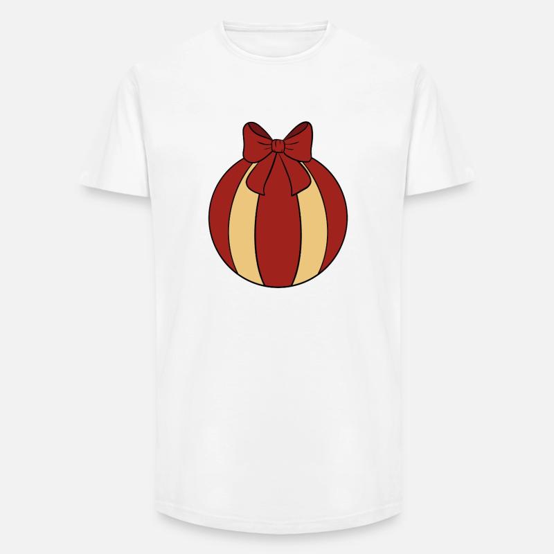 Weihnachtskugel  - Long Fit Männer T-Shirt - Weiß
