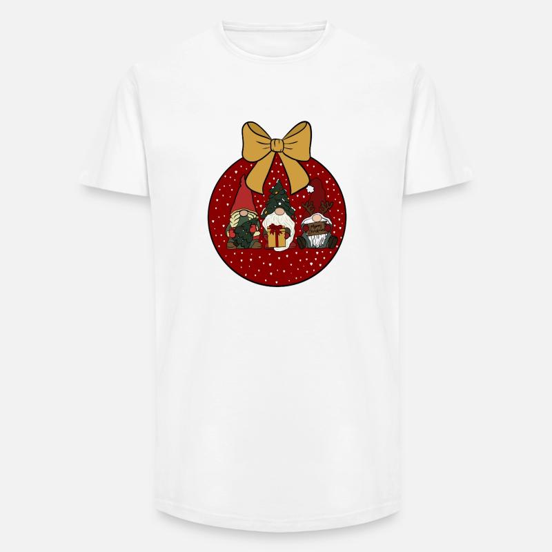 Weihnachtskugel  - Long Fit Männer T-Shirt - Weiß