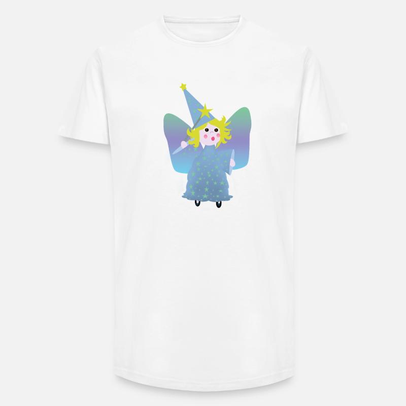 Kleiner Feenzauberer mit den Sternen - Long Fit Männer T-Shirt - Weiß
