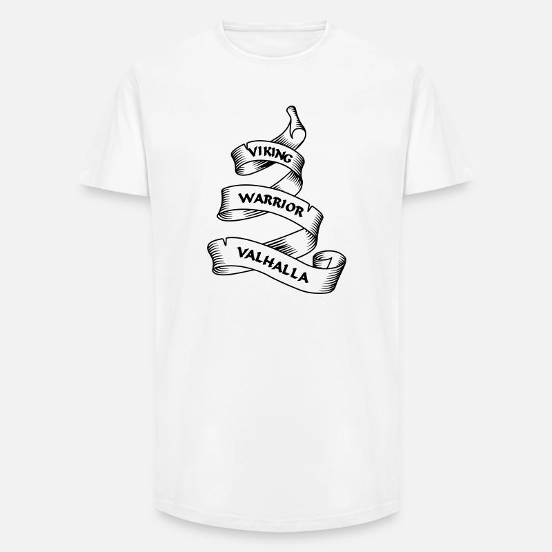 Wikinger Wimpel oder Banner transparent - Long Fit Männer T-Shirt - Weiß