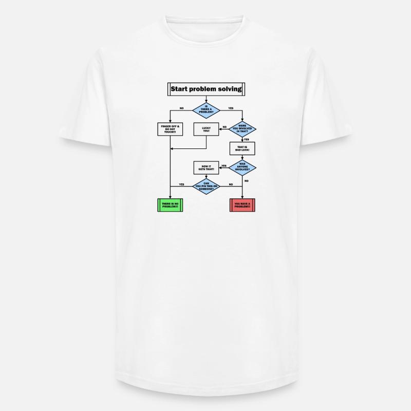 Problem solving! - Long Fit Men's T-Shirt - white