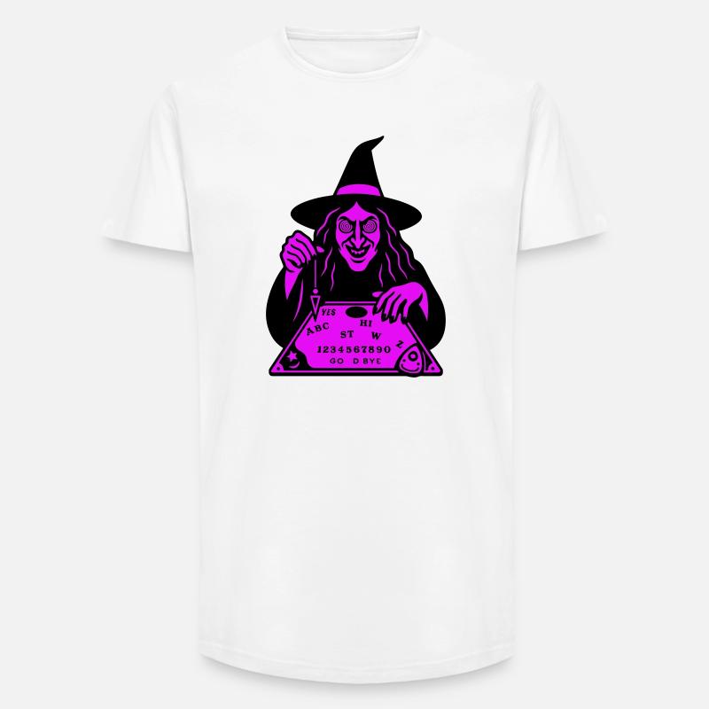 Hypnotic Witch Board - Long Fit Männer T-Shirt - Weiß