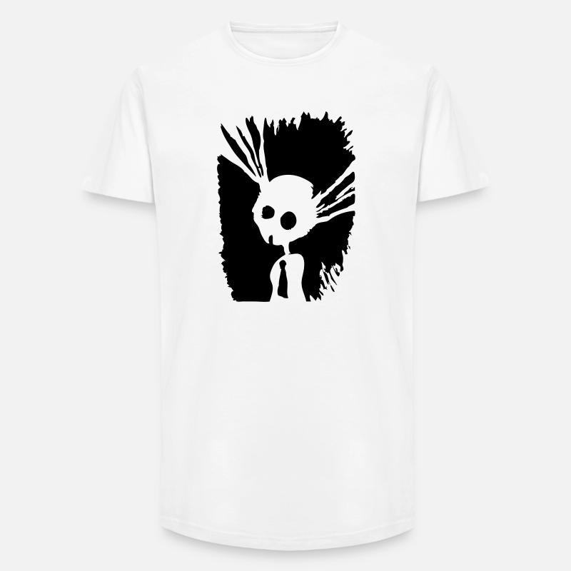 shadow bunny - Long Fit Männer T-Shirt - Weiß
