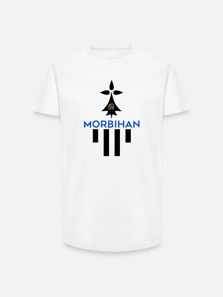 Morbihan 56 logo - Long Fit Men's T-Shirt - white