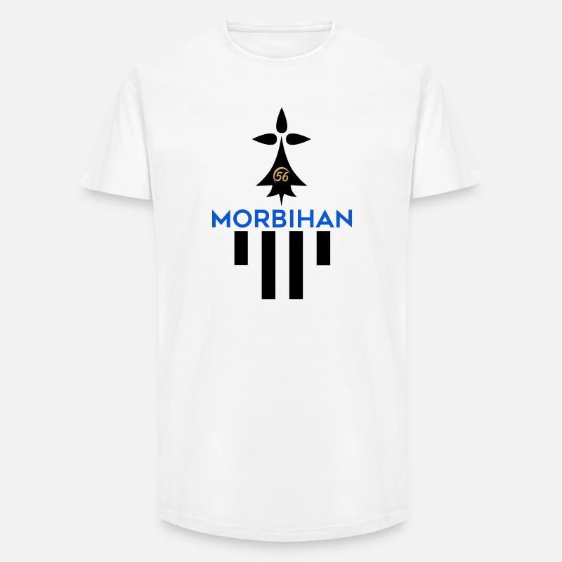 Logo des Morbihan 56 - Long Fit Männer T-Shirt - Weiß