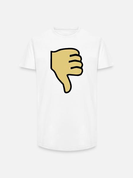 2541614 15419361 thumbs - Long Fit Men's T-Shirt - white