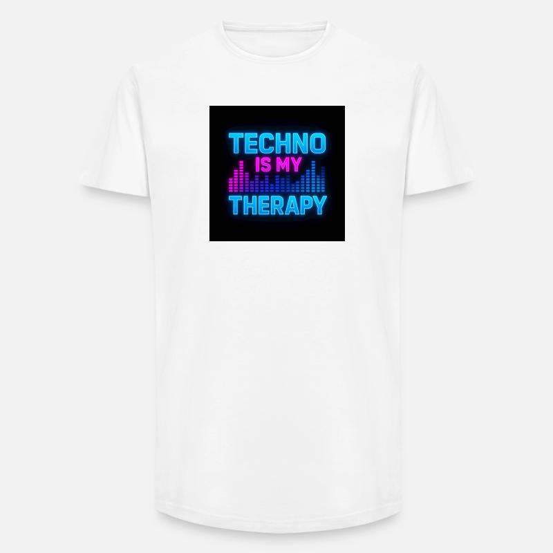 2E8C6A85-23F1-4679-8446-7C81CB6DAC9E - Long Fit Männer T-Shirt - Weiß