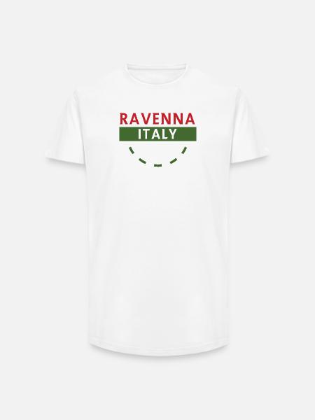 Ravenna Italy emblem - Long Fit Men's T-Shirt - white