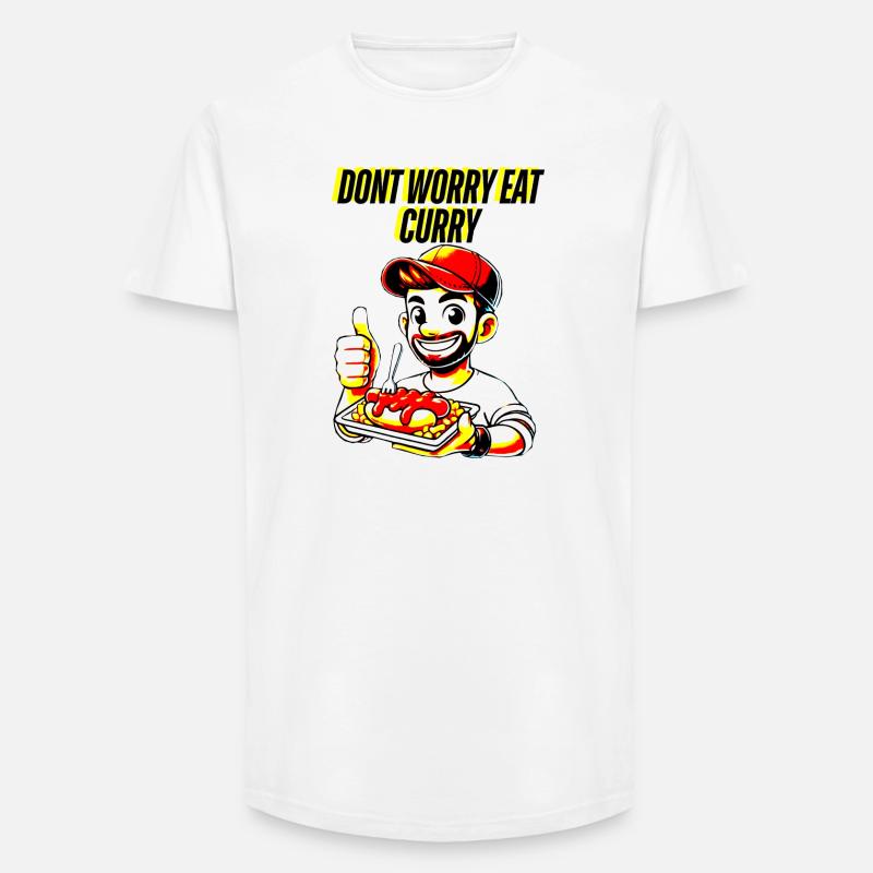 Curry Liebe und alles wird gut - Long Fit Männer T-Shirt - Weiß