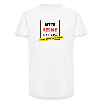 Bitte keine Fotos ich bin krank geschrieben! Party - Long Fit Männer T-Shirt - Weiß - Vorne - AI Model Male 185 light (185cm)