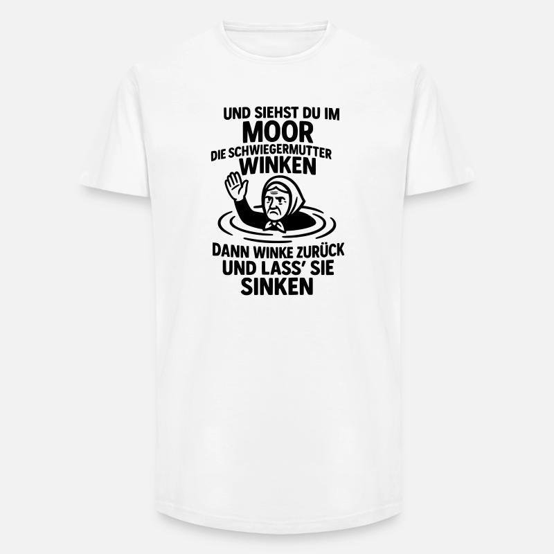 schwiegermutter spruch böse gemein - Long Fit Männer T-Shirt - Weiß