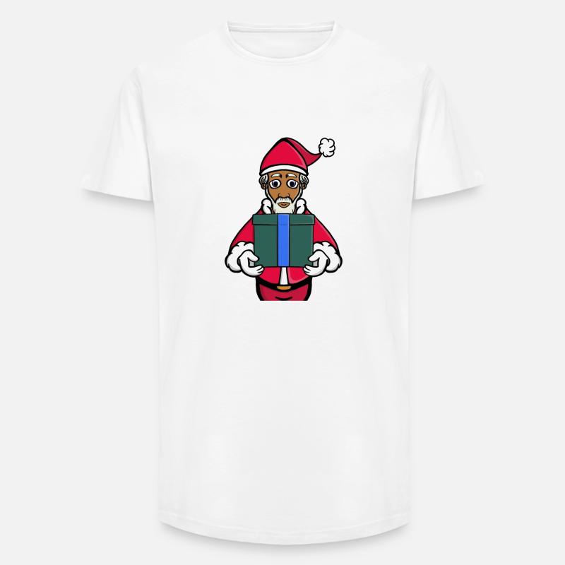 Ein Geschenk vom Weihnachtsmann - Long Fit Männer T-Shirt - Weiß