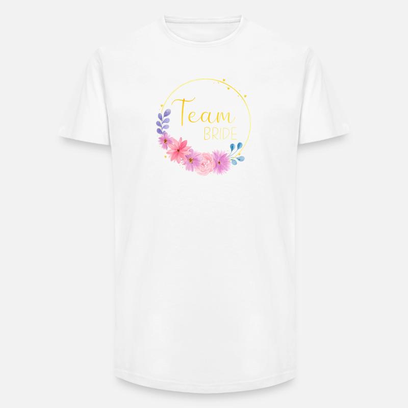 Team Bride - Long Fit Männer T-Shirt - Weiß