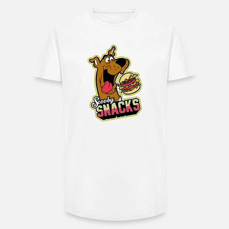 Scooby-Doo Scooby Snacks Mit Burger - Long Fit Männer T-Shirt - Weiß