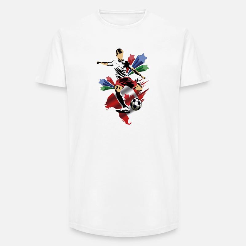 Canada - Canada - Drapeaux - T-shirt coupe longue homme - blanc