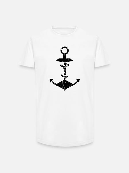 Families Anker - Long Fit Men's T-Shirt - white