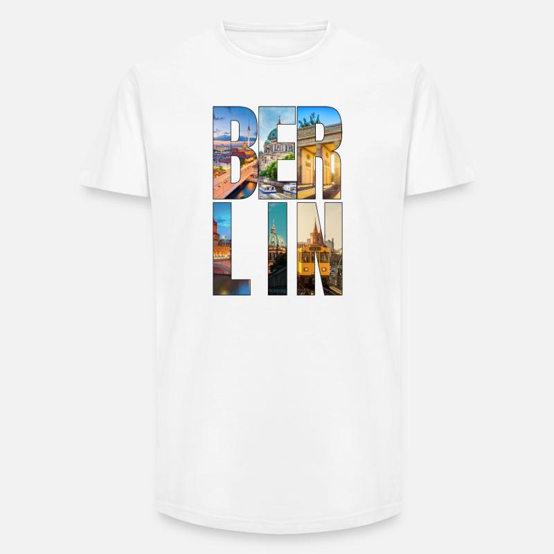 Berliner Stadthochschule - Long Fit Männer T-Shirt - Weiß