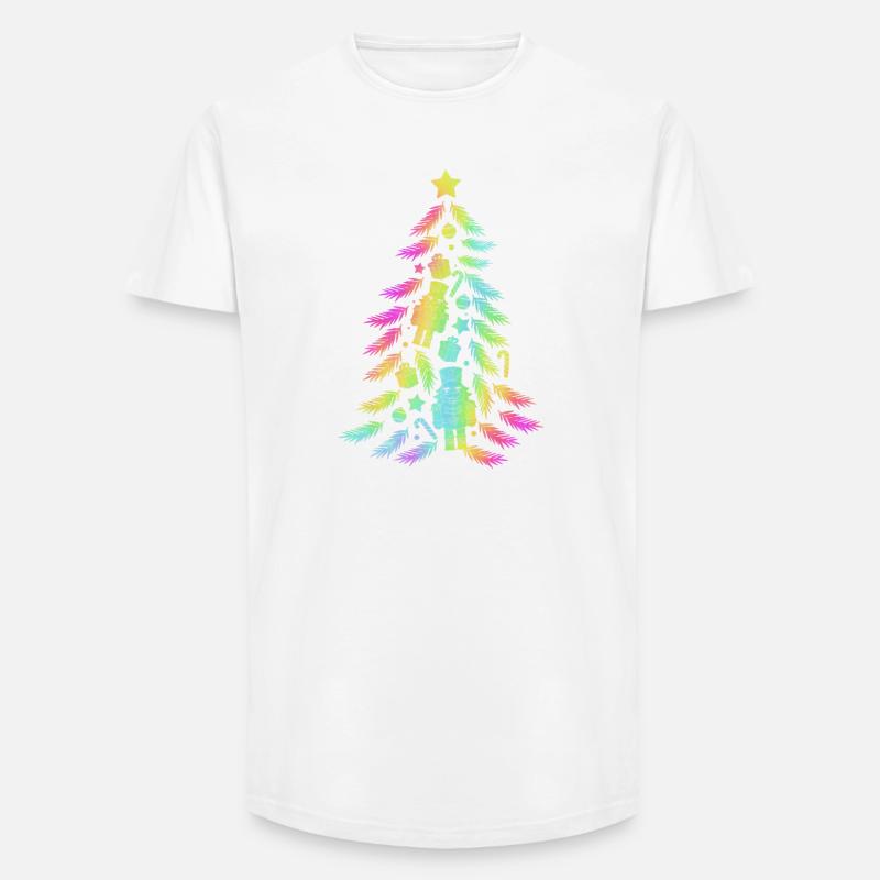 Christmas Tree Nutcracker - Long Fit Men's T-Shirt - white