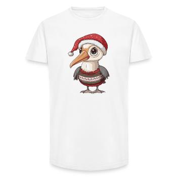 Pelican Bird Christmas - Long Fit Men's T-Shirt - white - Front - AI Model Male 185 light (185cm)