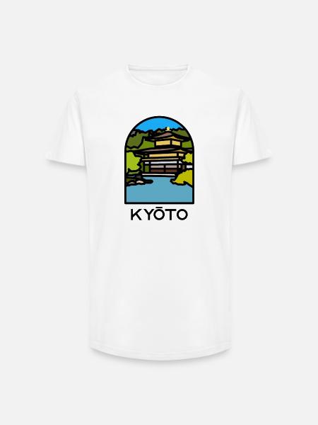 Kyoto - Kinkaku-ji - Long Fit Men's T-Shirt - white
