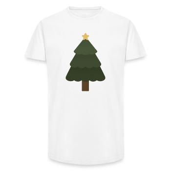 Christmas Tree - Long Fit Men's T-Shirt - white - Front - AI Model Male 185 light (185cm)