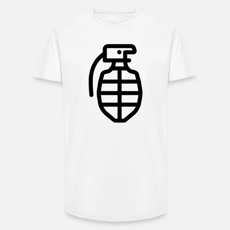 Grenada - Long Fit Männer T-Shirt - Weiß