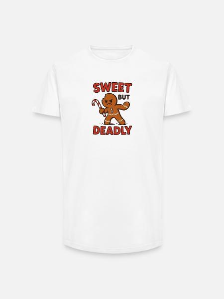 Süß, Aber Gefährlich Gingerbread - Long Fit Men's T-Shirt - white