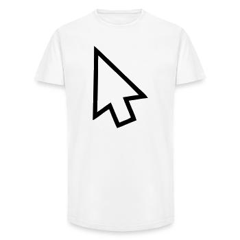 Arrow - Long Fit Men's T-Shirt - white - Front - AI Model Male 185 light (185cm)