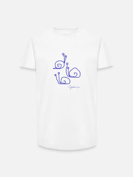 Snailmeeting © Chyropterum Innoxius - Long Fit Men's T-Shirt - white