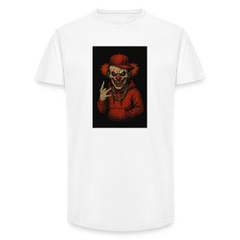 Hip-Hop Madness - Long Fit Men's T-Shirt - white - Front - AI Model Male 185 light (185cm)