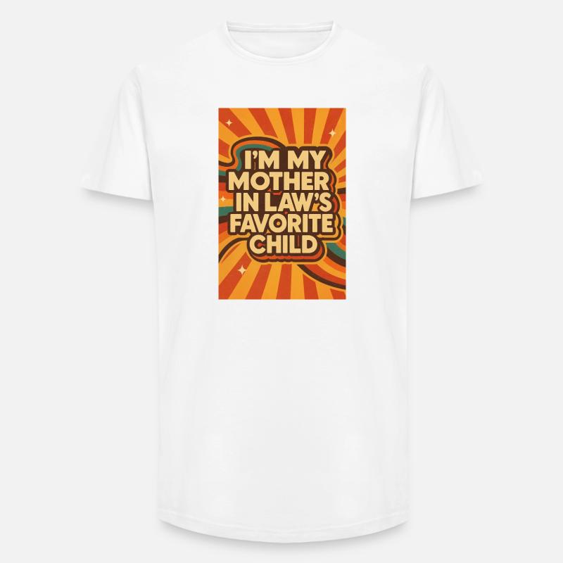 Das Lieblingskind der Schwiegermutter - Long Fit Männer T-Shirt - Weiß