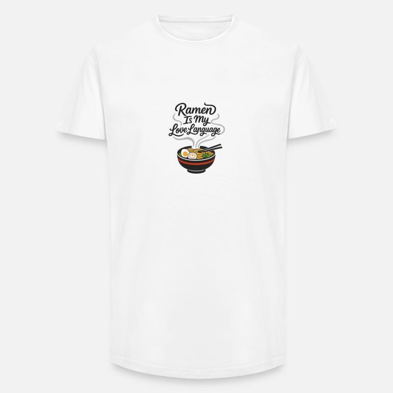 Ramen Is my love language - Long Fit Männer T-Shirt - Weiß