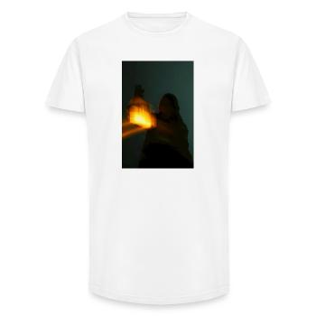 Night light in the shade - Long Fit Men's T-Shirt - white - Front - AI Model Male 185 light (185cm)