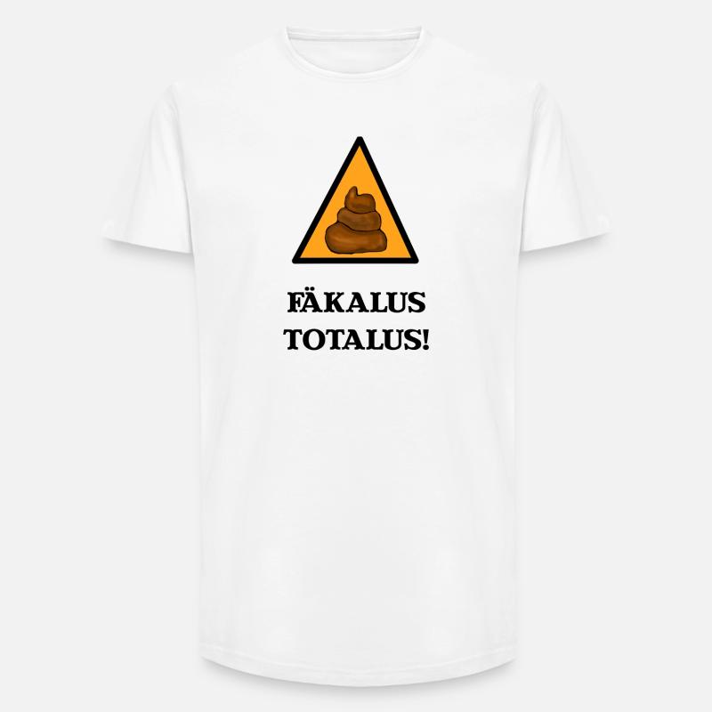 Fäkalus Totalus Witziger Zauberspruch - Long Fit Männer T-Shirt - Weiß