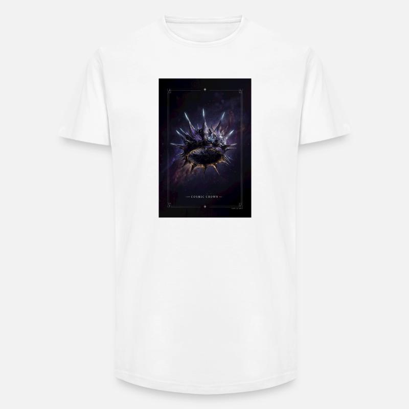 Kosmischer Kronennebelring - Long Fit Männer T-Shirt - Weiß