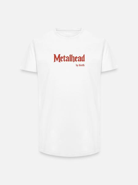 Metallkopf - Long Fit Männer T-Shirt - Weiß
