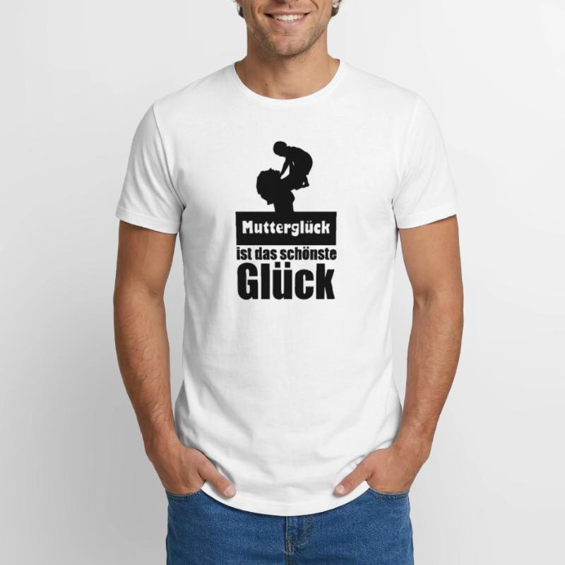 Mutterglück Mutter Muttertag Geburt Geschenk Long Fit Männer T-Shirt