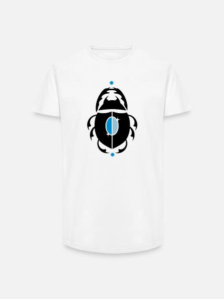 Skarabaeus Glückskäfer - Long Fit Men's T-Shirt - white